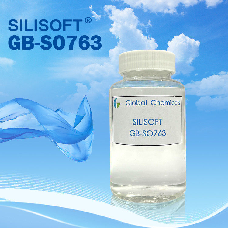 বর্ণহীন অ্যামিনো সিলিকন পলিসিলক্সান, GB-SO763 স্বচ্ছ সিলিকন ফ্যাব্রিক নরমকরণ